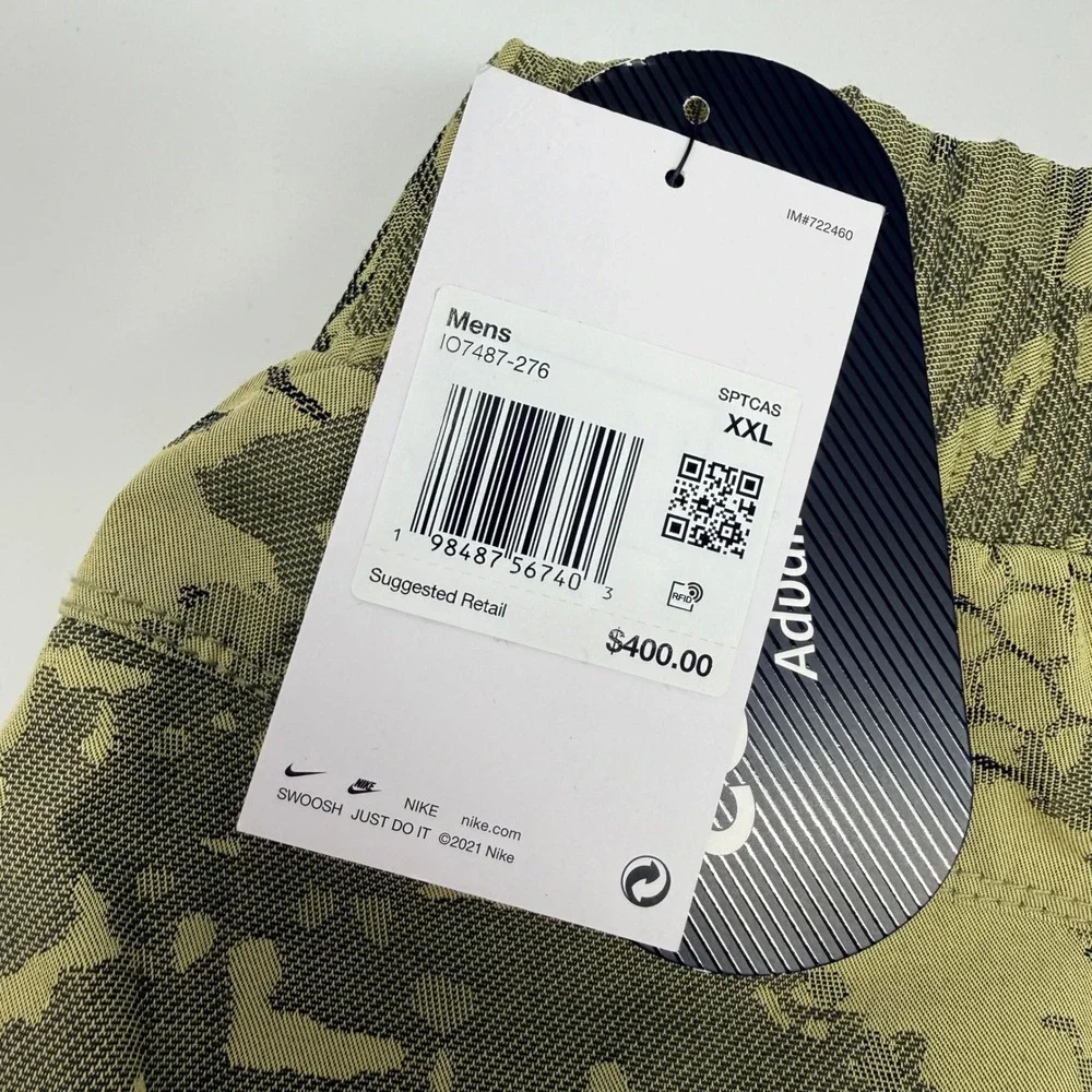 Nike Tech Camo Cordura Pants Mens XXL Olive Green IO7487 NEW